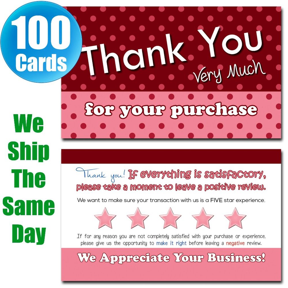Poshmark Thank You Cards for Poshmark Sellers